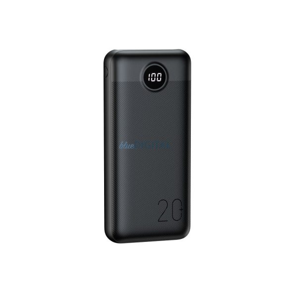 Power Bank VEGER L20S - 20 000mAh LCD gyorstöltő PD20W fekete (VP2039PD)