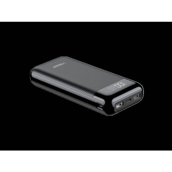 Power Bank VEGER VEGER L21 - 20 000mAh LCD fekete (W2019)