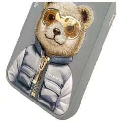 NIMMY COOL&CUTE 2.0 „Bear” tok iPhone 15 Pro, szürke