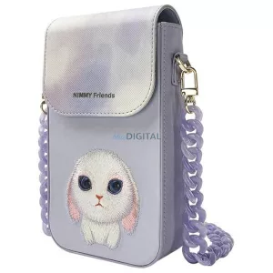 NIMMY telefontáska BIG EYED PET 2.0 Nyuszi, lila