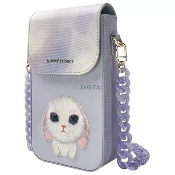 NIMMY telefontáska BIG EYED PET 2.0 Nyuszi, lila
