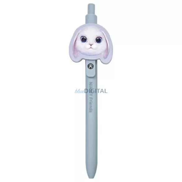 NIMMY 2 az 1-ben jegyzetfüzet + toll szett BIG EYED PET 2.0 Nyuszi, lila