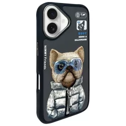 NIMMY COOL&CUTE 2.0 „Dog” tok iPhone 16, fekete