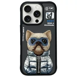 NIMMY COOL&CUTE 2.0 „Dog” tok iPhone 16 Pro, fekete