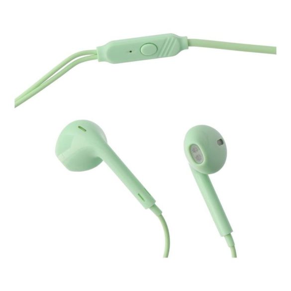 Vezetékes fülhallgató micro Jack 3,5 mm-es PA-E65 zöld