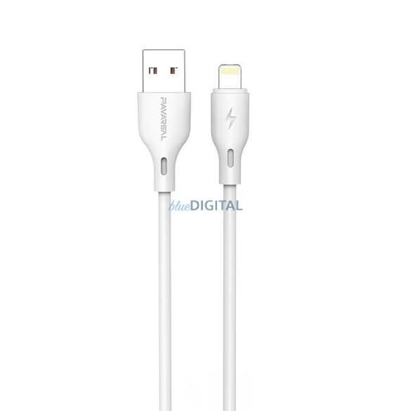 PAVAREAL kábel USB iPhone Lightning 6A PA-DC186I 1 m. fehér