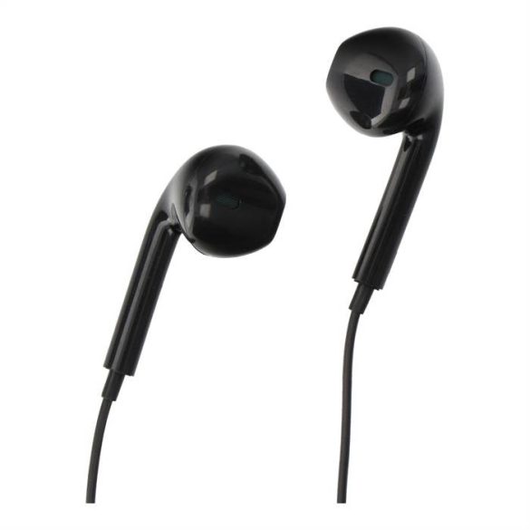 Vezetékes fülhallgatók mikro jack csatlakozóval 3,5 mm pa-e65 fekete