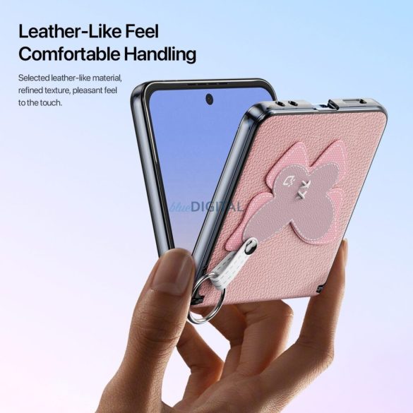 DUX DUCIS tok LUVY a SAMSUNG Z FLIP 7 rózsaszínhez