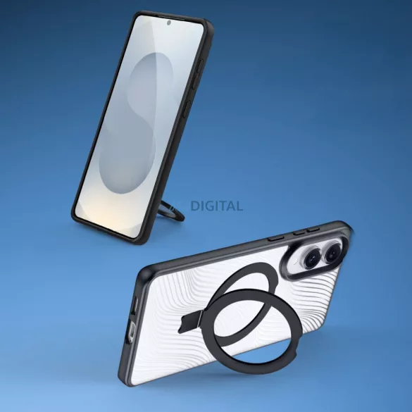 Dux Ducis Aimo Mag MagSafe-kompatibilis tok Samsung Galaxy S25 Edge - fekete