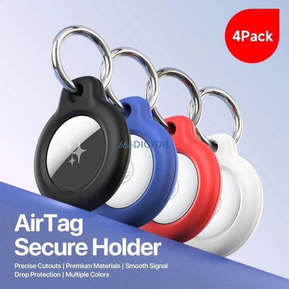Dux Ducis tok AirTag (4db) - fekete/fehér/kék/piros