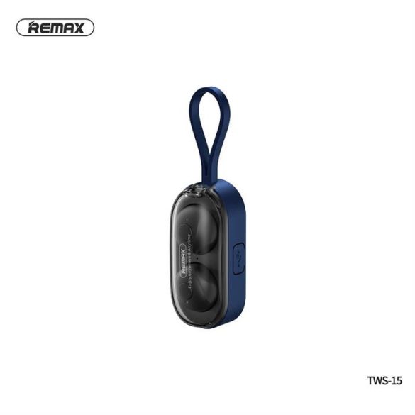 Remax vezeték nélküli sztereó fülhallgató TWS-15 dokkolóállomás smartband kékben