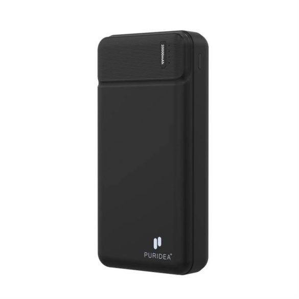 Power bank PURIDEA Q7 - 20 000mAh gyorstöltő QC3.0 PD3.0 20W fekete