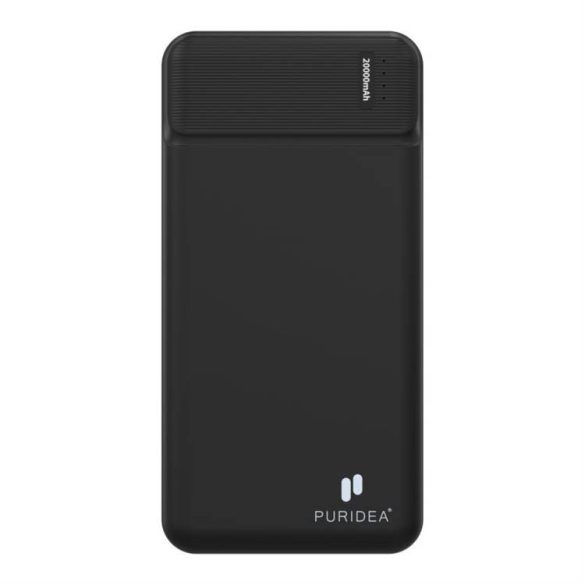 Power bank PURIDEA Q7 - 20 000mAh gyorstöltő QC3.0 PD3.0 20W fekete