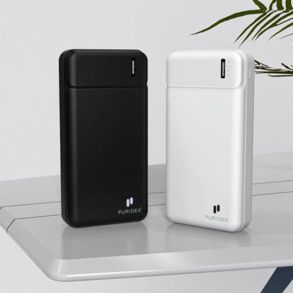 Power bank PURIDEA Q7 - 20 000mAh gyorstöltő QC3.0 PD3.0 20W fekete