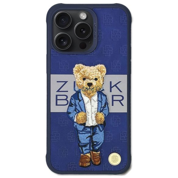 Zuck Bear Paris Gentleman tok iPhone 15 Pro - "Suit" mintás