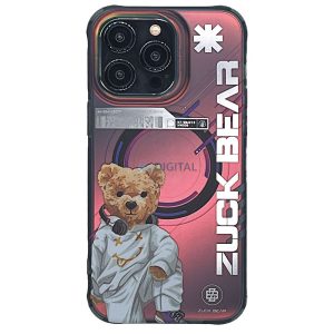 Zuck Bear New York Never Sleeps Mag MagSafe-kompatibilis tok iPhone 15 Pro - "Bronx energy" mintás