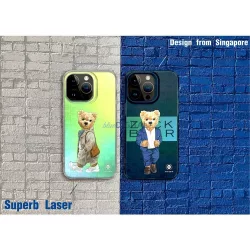   Zuck Bear French Riviera tok iPhone 15 Pro Max - "Saint Tropez shimmer" mintás
