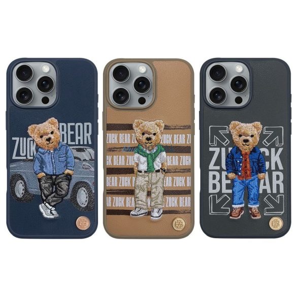 Zuck Bear San Francisco Fortune tok iPhone 16 - kék