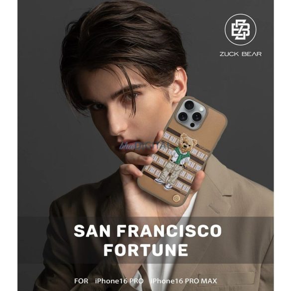 Zuck Bear San Francisco Fortune tok iPhone 16 - barna