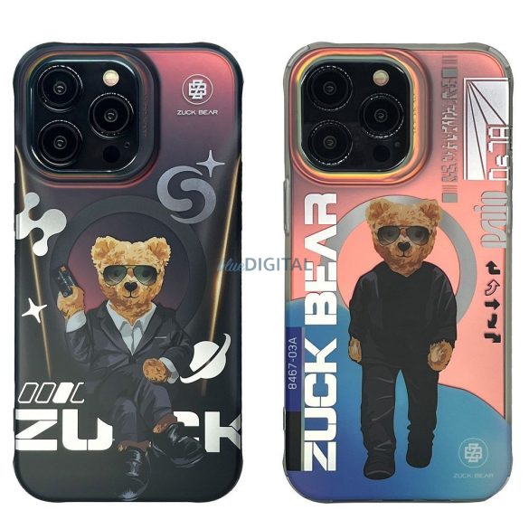 Zuck Bear Berlin Boss Mag MagSafe-kompatibilis tok iPhone 16 Pro - "zwei charm" mintás