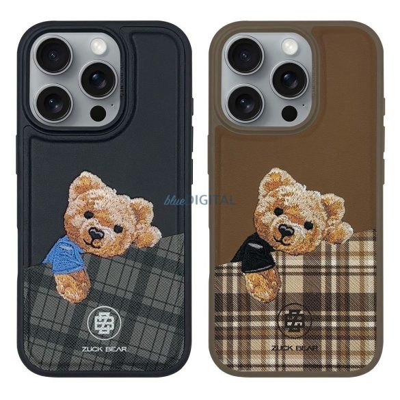 Zuck Bear Darren MagSafe-kompatibilis tok iPhone 16 Pro - fekete