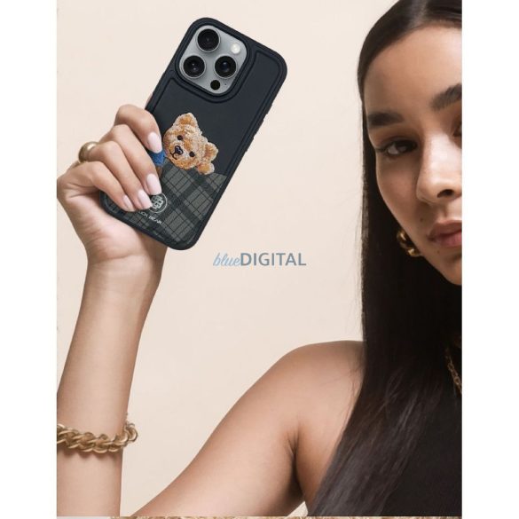 Zuck Bear Darren MagSafe-kompatibilis tok iPhone 16 Pro - fekete