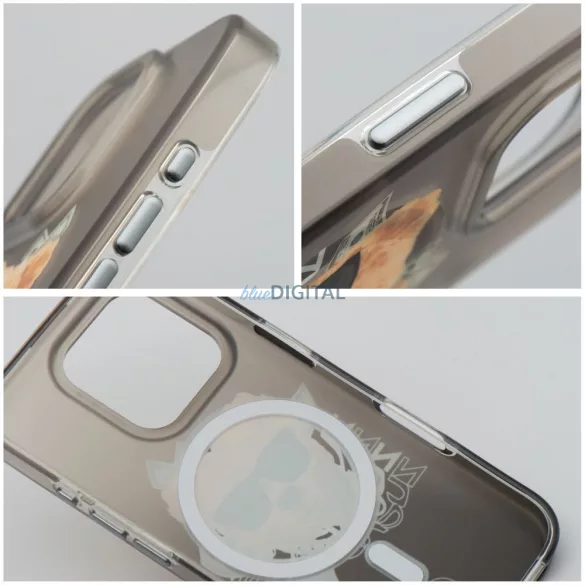 Zuck Bear Harold Mag MagSafe-kompatibilis tok iPhone 16 Pro Max - fekete
