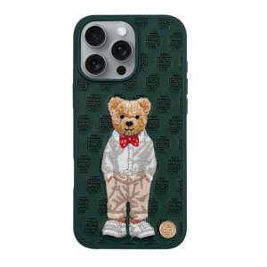 Zuck Bear Paris Gentleman tok iPhone 16 - zöld