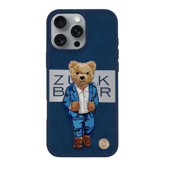 Zuck Bear Paris Gentleman tok iPhone 16 - kék