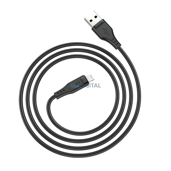 ACEFAST kábel USB A tp Lightning 8-tűs MFI 2,4A C3-02 1,2m fekete