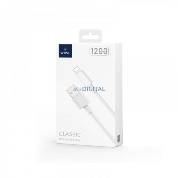 WiWU Wi-C006 Classic Series USB-A - Lightning kábel 2.4A 1.2m - fehér