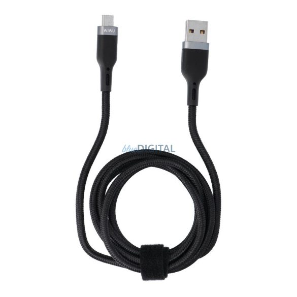 WiWU Wi-C019 USB-A - microUSB kábel 3A 1.2m - fekete