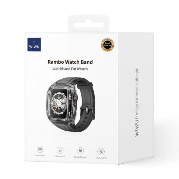 WiWU Wi-WB013 Rambo óraszíj Apple Watch Ultra/Ultra 2 49mm - fekete