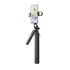WiWU - Wi-SE012 Selfie Stick állvány funkcióval és dupla LED lámpával