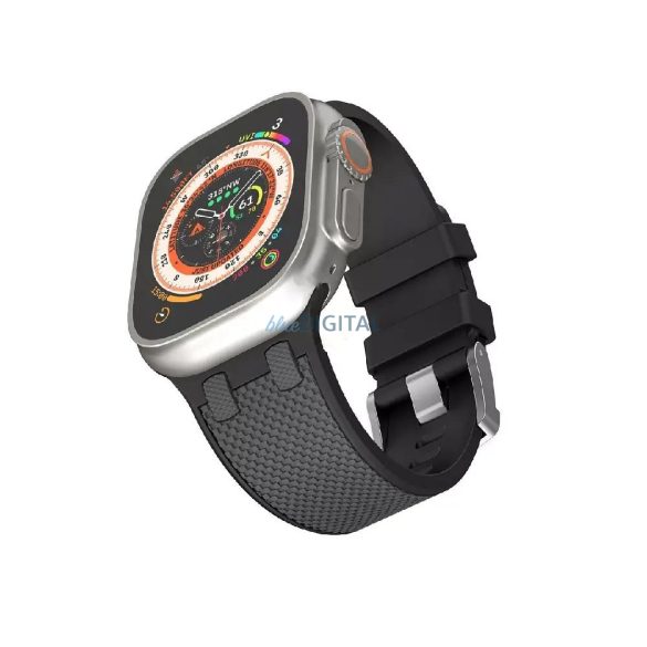 WiWU Wi-WB015 Kylin csereszíj Apple Watch 42/44/45/49 mm - fekete