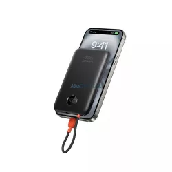   Powerbank 10000 mAh with built-in cable USB C QC3.0 PD 2A 22,5W K1C W1189 black
