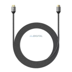   Satechi HDMI–HDMI kábel, 2.1-es verzió, 8K/60 Hz vagy 4K/120 Hz, 2 m, ST-8KHC2MM, űrszürke