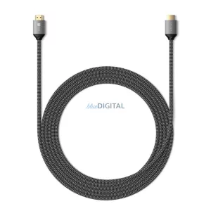 Satechi HDMI–HDMI kábel, 2.1-es verzió, 8K/60 Hz vagy 4K/120 Hz, 2 m, ST-8KHC2MM, űrszürke