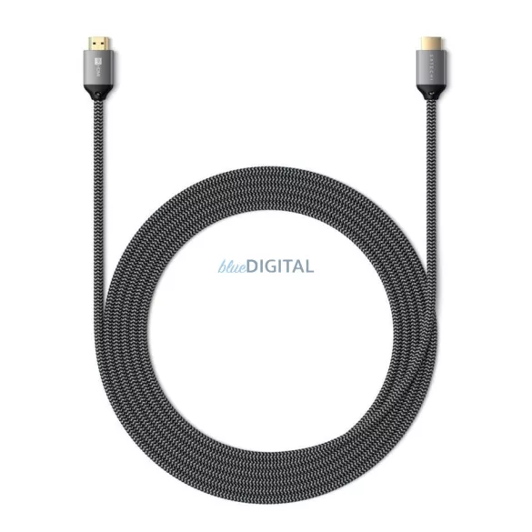 Satechi HDMI–HDMI kábel, 2.1-es verzió, 8K/60 Hz vagy 4K/120 Hz, 2 m, ST-8KHC2MM, űrszürke