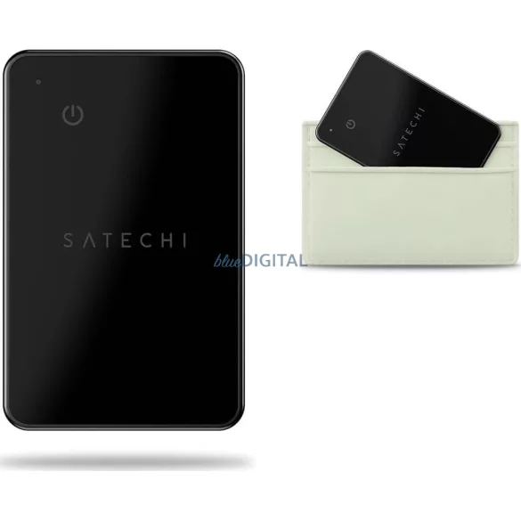 Locator kompatibilis Apple Find My Satechi Wallet Card shape ST-LFAWCK fekete