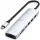 Satechi Slim ST-P7SS 7 az 1-ben USB-C adapter, ezüst színű
