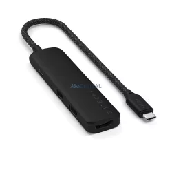 SATECHI adapter HUB 4in1 Type C ST-P4SK fekete