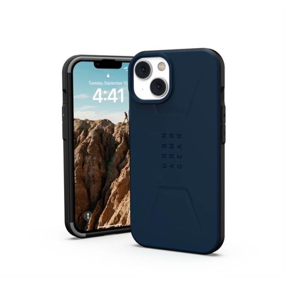 ( UAG ) Urban Armor Gear Civilian tok IPHONE 14 kompatibilis MagSafe kék