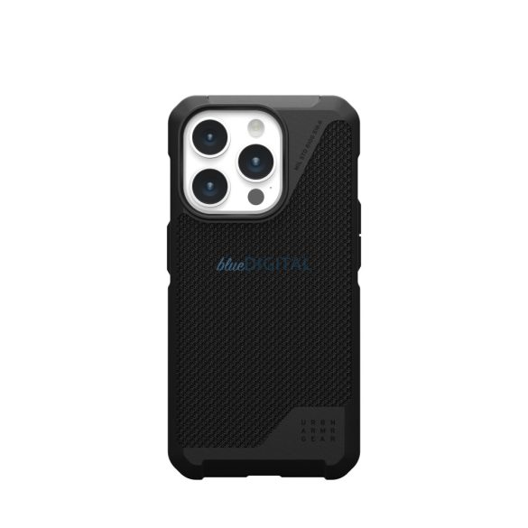 (UAG) Urban Armor Gear Metropolis LT tok Magsafe kompatibilis iPhone 15 PRO kevlár fekete