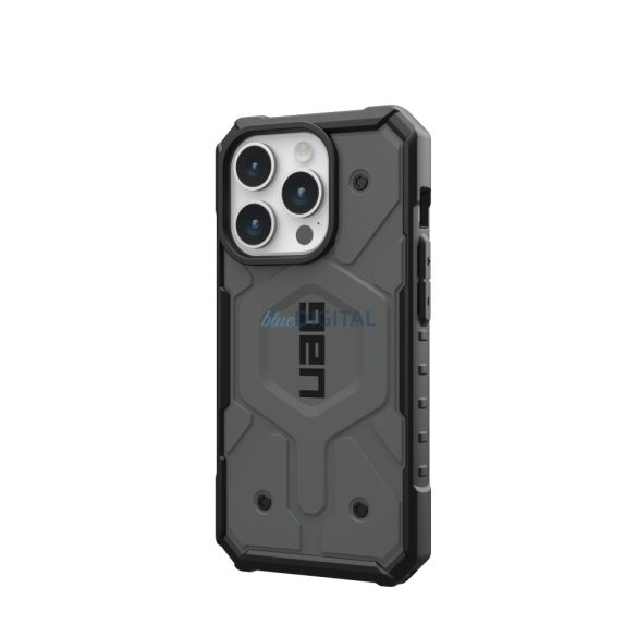 ( UAG ) Urban Armor Gear Pathfinder Magsafe kompatibilis iPhone 15 PRO ezüst színű tok