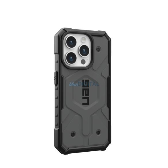 ( UAG ) Urban Armor Gear Pathfinder Magsafe kompatibilis iPhone 15 PRO ezüst színű tok