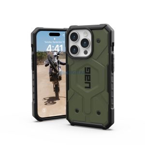 ( UAG ) Urban Armor Gear Pathfinder Magsafe kompatibilis iPhone 15 PRO olíva olíva tok