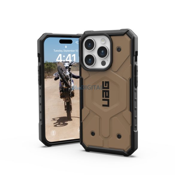 ( UAG ) Urban Armor Gear Pathfinder Magsafe kompatibilis iPhone 15 PRO sötét föld színben tok