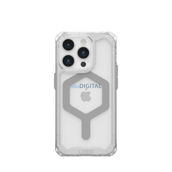 ( UAG ) Urban Armor Gear Plyo Magsafe kompatibilis iPhone 15 PRO jég ezüst tok