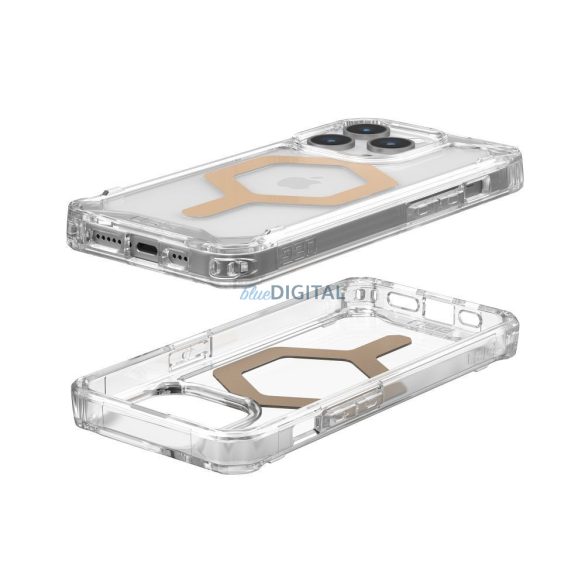 ( UAG ) Urban Armor Gear Plyo Magsafe kompatibilis iPhone 15 PRO jég arany tok